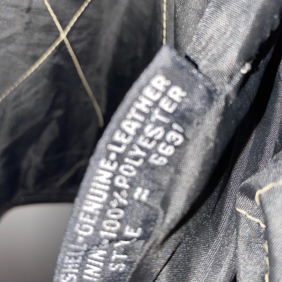 Men’s leather motorcycle jacket vintage 80’s - Picture 5 of 6